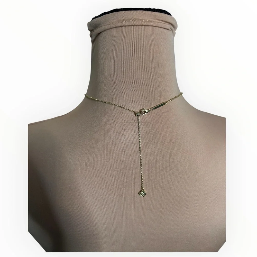 **NIB** Kendra Scott Mini Elisa Necklace - Gold/Pink Opalite - Picture 6 of 9